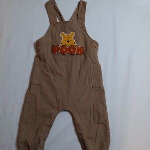 Disney Baby Corduroy Overalls Sz 24M Brown Winnie The Pooh
